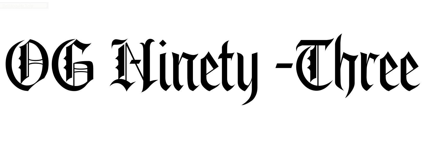 OG 93 Font